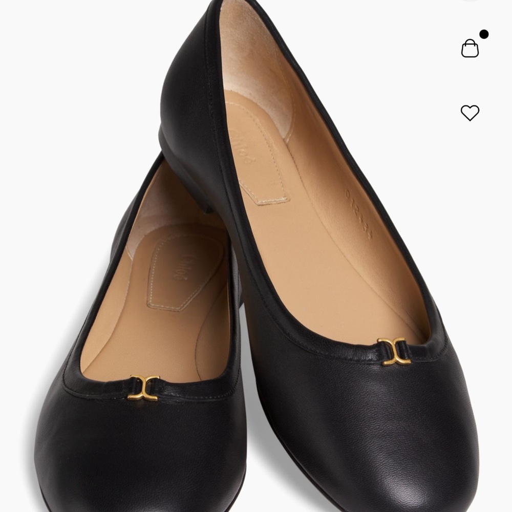 Chloe Marcie Leather Ballet Flats